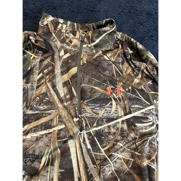 Under Armour Scent Control Camo 1/4 Zip Pullover Men's Large Style 1259149 - Picture 6 of 7